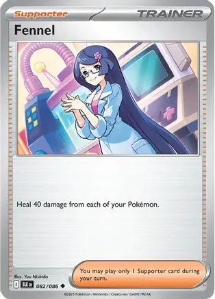 Fennel 082/086 - SV Black Bolt Reverse Holofoil