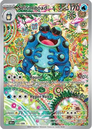 Seismitoad 105/086 - SV Black Bolt Holofoil