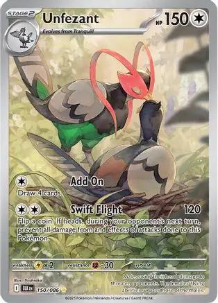 Unfezant 150/086 - SV Black Bolt Holofoil