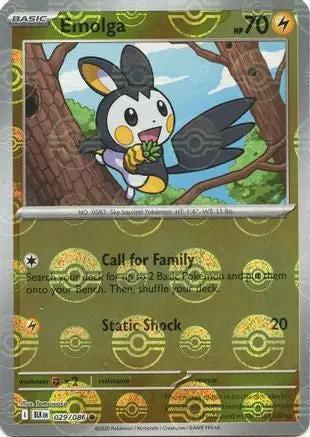 Emolga (Poke Ball Pattern) 029/086 - SV Black Bolt - Holofoil