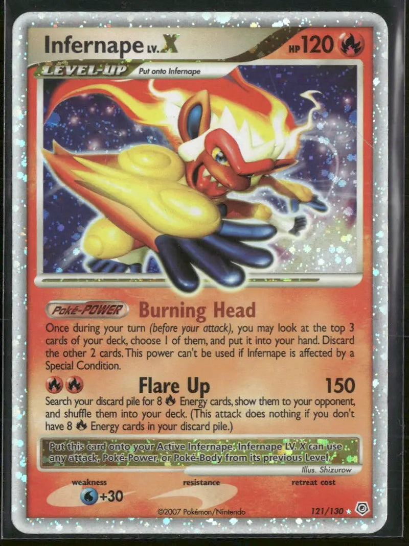 Diamond and Pearl Infernape LV.X #121/130