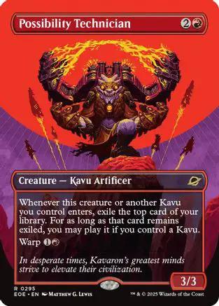 Possibility Technician (Borderless) (EOE-295) - Edge of Eternities Foil