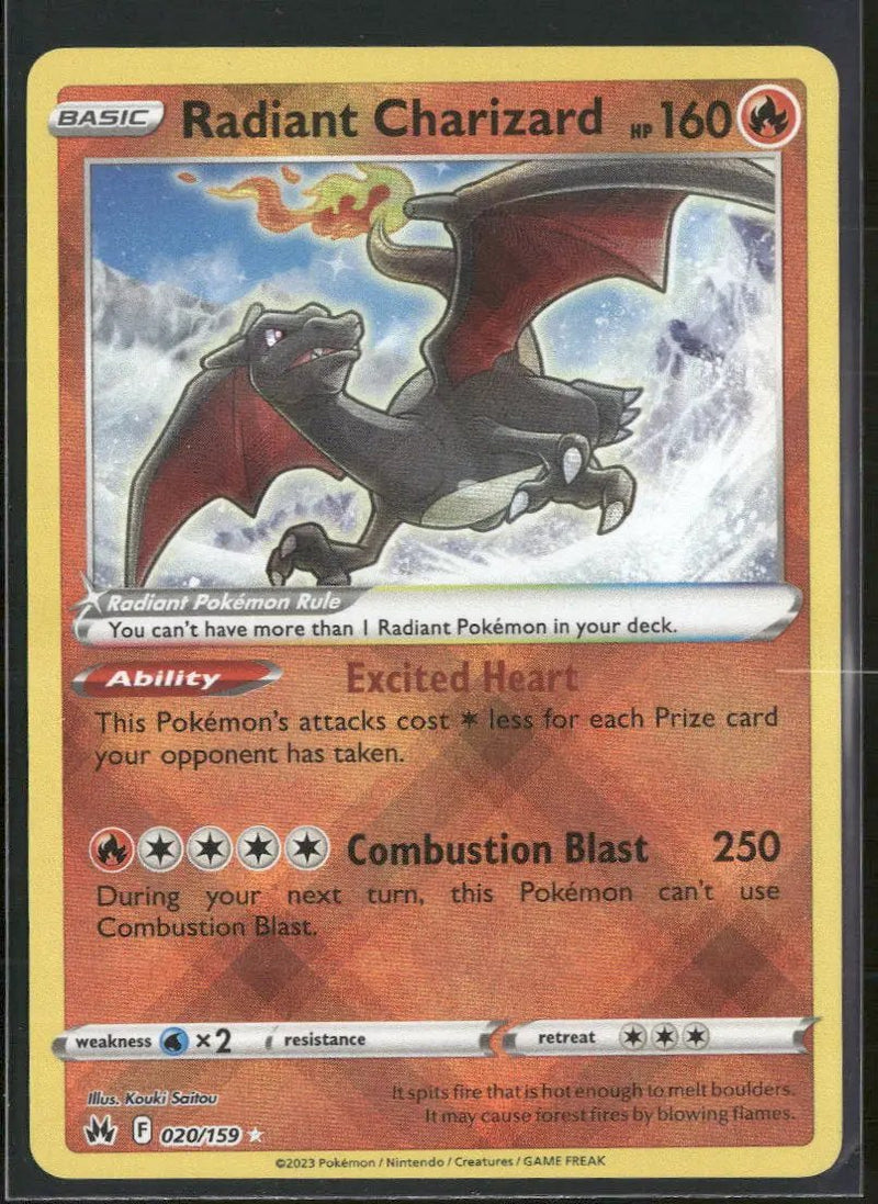 SWSH: Crown Zenith Radiant Charizard #020/159