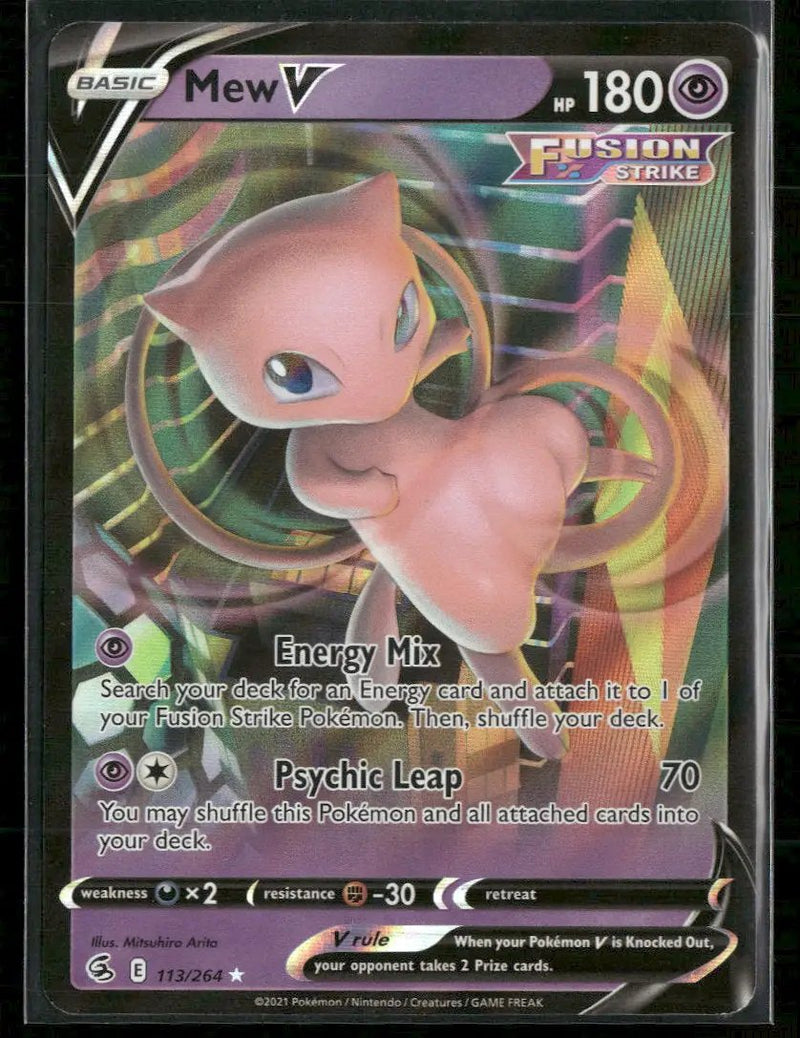 SWSH08: Fusion Strike Mew V #113/264