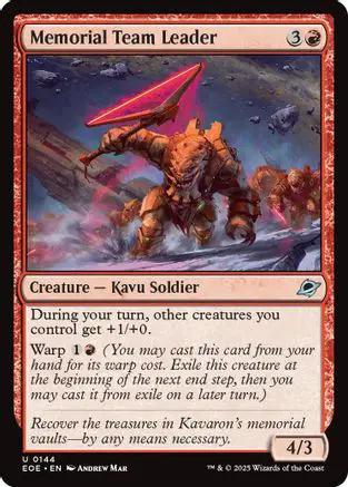 Memorial Team Leader (EOE-144) - Edge of Eternities Foil