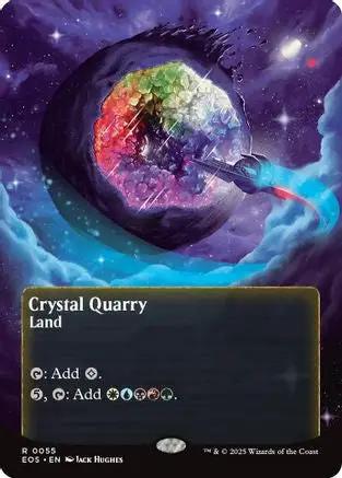 Crystal Quarry (0055) (Borderless) (EOS-055) - Edge of Eternities: Stellar Sights