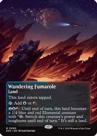 Wandering Fumarole (0090) (Borderless) (EOS-090) - Edge of Eternities: Stellar Sights