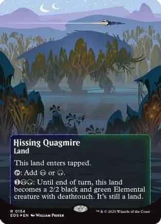 Hissing Quagmire (0154) (Borderless) (Galaxy Foil) (EOS-154) - Edge of Eternities: Stellar Sights Foil
