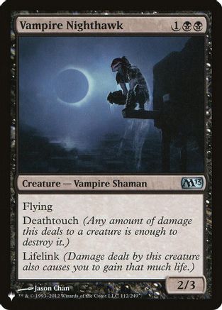 Vampire Nighthawk (LIST-112) - The List Reprints