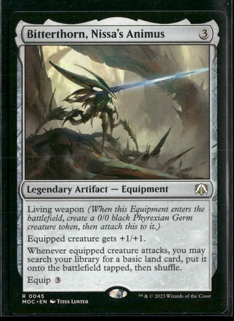 Commander: March of the Machine Bitterthorn, Nissa's Animus #45