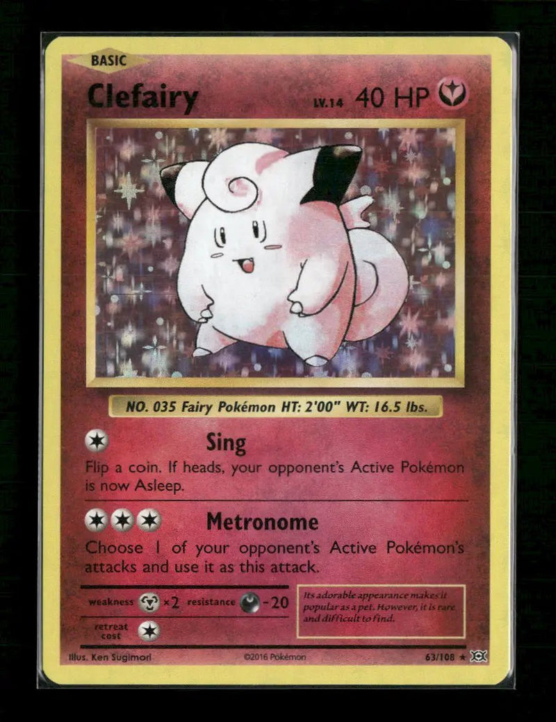 XY - Evolutions Clefairy #63/108