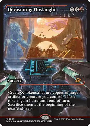 Devastating Onslaught (0361) (Showcase) (EOE-361) - Edge of Eternities Foil