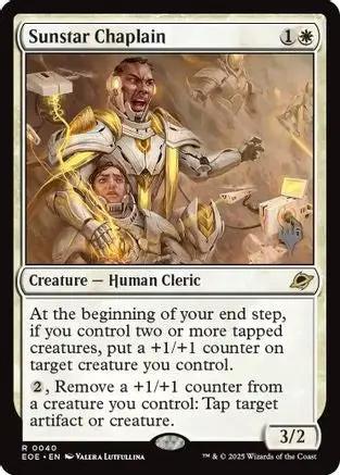 Sunstar Chaplain (PPEOE-040) - Promo Pack: Edge of Eternities Foil