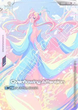 Overflowing Affection (U+) (GD01-118) - Newtype Rising Holofoil