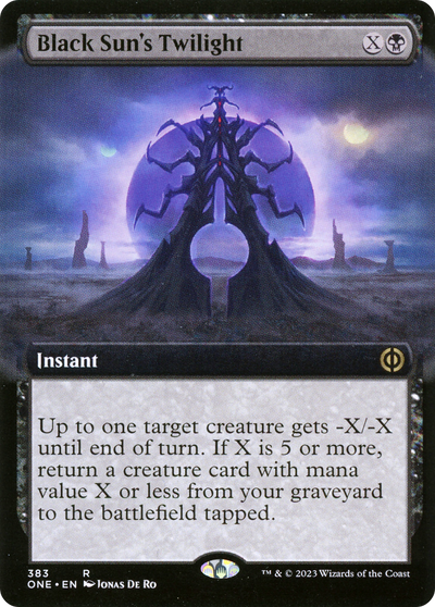 Black Sun's Twilight (ONE-383) - Phyrexia: All Will Be One: (Extended Art)