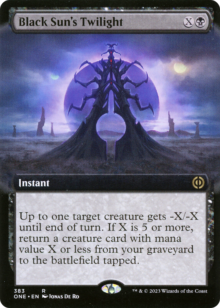 Black Sun's Twilight (ONE-383) - Phyrexia: All Will Be One: (Extended Art) Foil