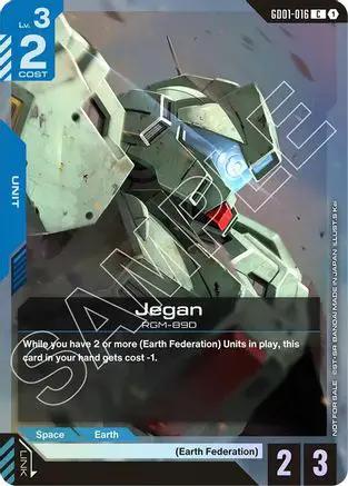 Jegan (Store Tournament Participant Pack 01) (GD01-016) - Gundam Promotional Cards Holofoil