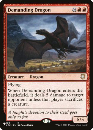 Demanding Dragon (LIST-120) - The List Reprints