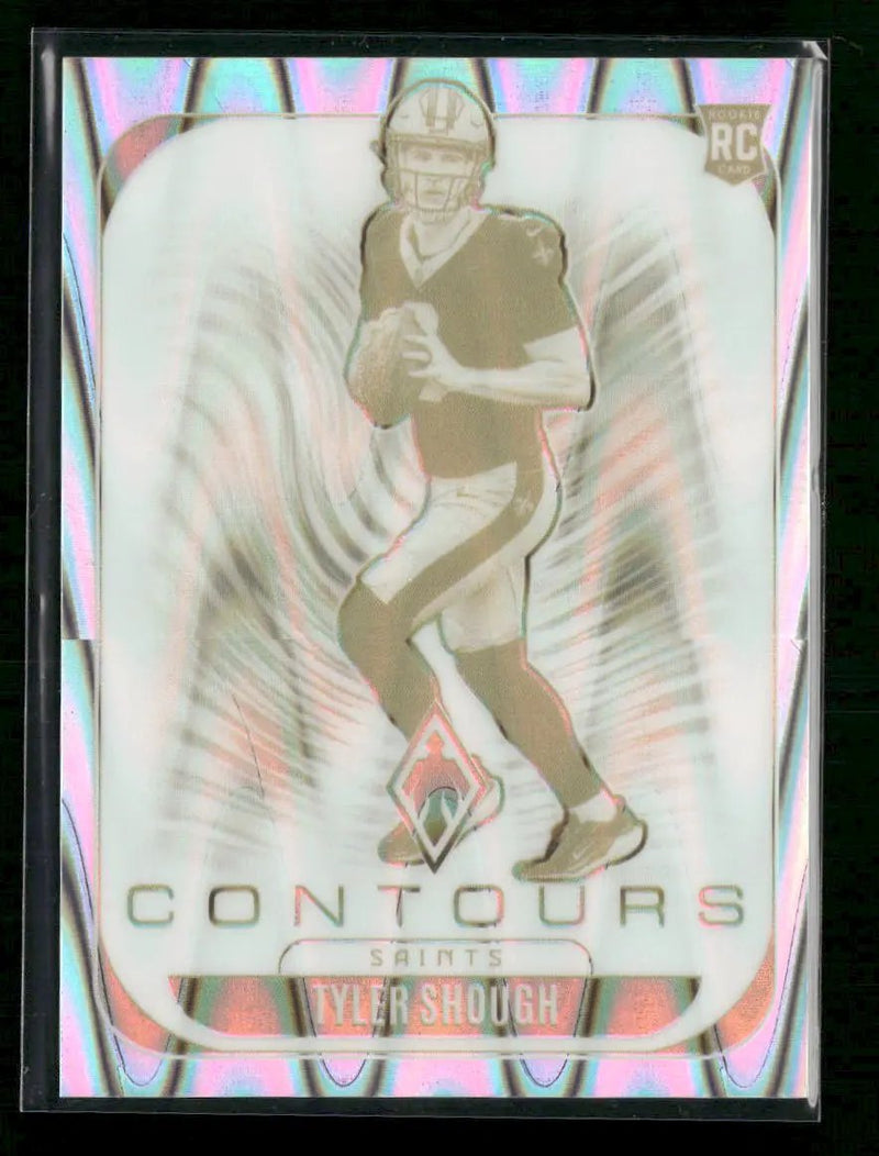 2025 Panini Phoenix Contours Silver Seismic Prizm Tyler Shough #/99 #23