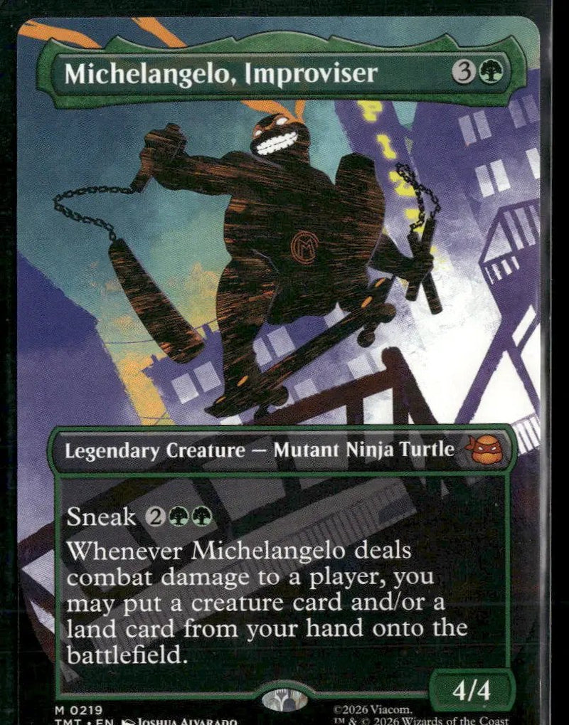 Teenage Mutant Ninja Turtles Michelangelo, Improviser (Borderless) #219