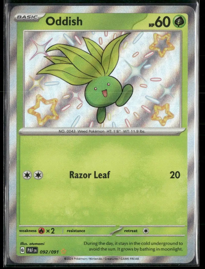 SV: Paldean Fates Oddish #092/091