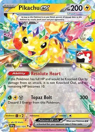 Pikachu ex 057/191 - Prize Pack Series Cards Holofoil