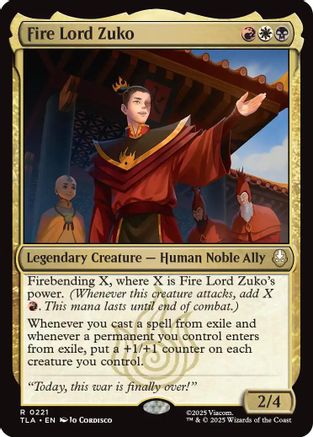 Fire Lord Zuko (TLA-221) - Avatar: The Last Airbender