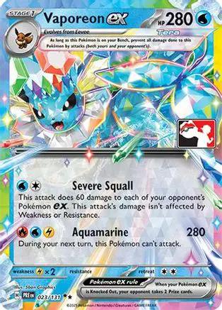 Vaporeon ex 023/131 - Prize Pack Series Cards Holofoil