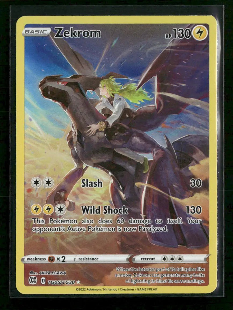 SWSH09: Brilliant Stars Trainer Gallery Zekrom #TG05/TG30