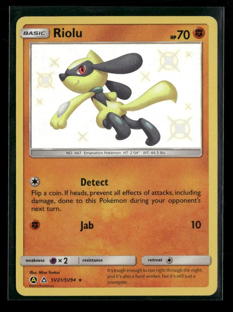 Hidden Fates: Shiny Vault Riolu #SV21/SV94