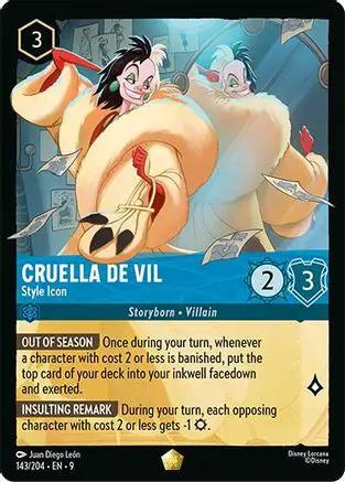 Cruella De Vil - Style Icon (143/204) - Fabled Cold Foil