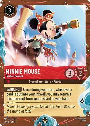 Minnie Mouse - Pirate Lookout (Disney Cruise Promo) (17/P3) - Disney Lorcana Promo Cards Holofoil