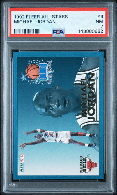 1992 Fleer All-Stars Michael Jordan 7 PSA #6