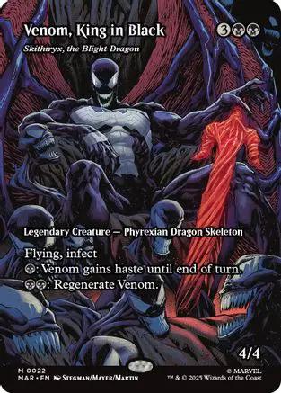 Venom, King in Black - Skithiryx, the Blight Dragon (MAR-022) - Marvel Eternal-Legal Foil
