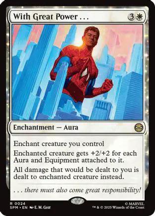With Great Power... (SPM-024) - Marvel's Spider-Man Foil