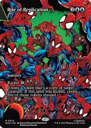 Rite of Replication (Borderless) (MAR-014) - Marvel Eternal-Legal Foil