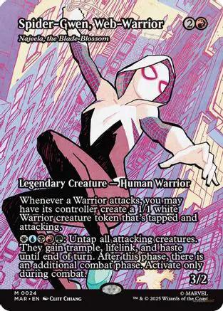 Spider-Gwen, Web-Warrior - Najeela, the Blade-Blossom (MAR-024) - Marvel Eternal-Legal Foil