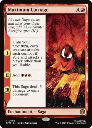 Maximum Carnage (SPM-083) - Marvel's Spider-Man Foil
