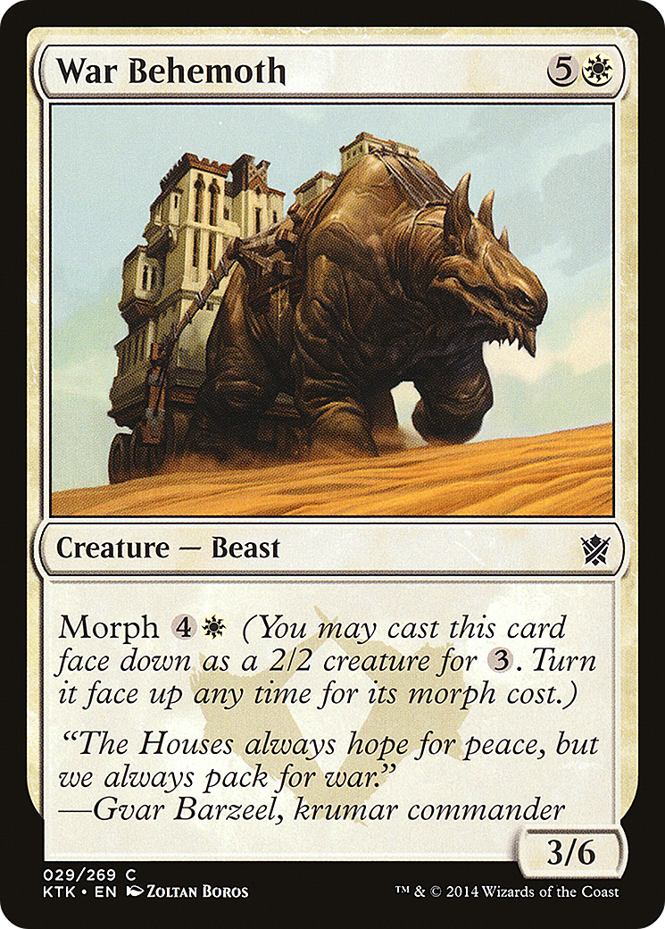 War Behemoth (KTK-029) - Khans of Tarkir