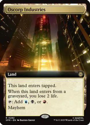 Oscorp Industries (Extended Art) (SPM-282) - Marvel's Spider-Man Foil