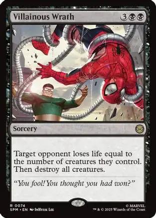 Villainous Wrath (SPM-074) - Marvel's Spider-Man Foil