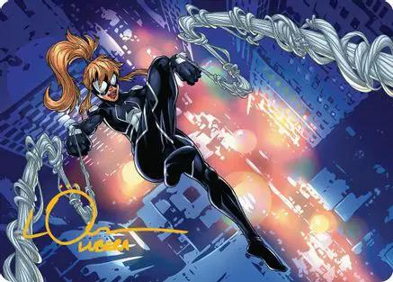 Araña, Heart of the Spider Art Card (Gold-Stamped Signature) (AASPM-037) - Art Series: Marvel's Spider-Man