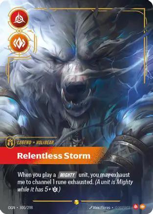 Volibear Relentless Storm (Overnumbered) 300/298 - Origins Foil