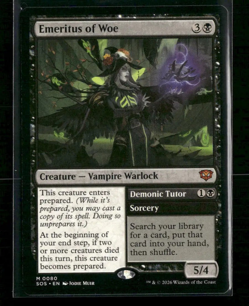 Secrets of Strixhaven Emeritus of Woe #80