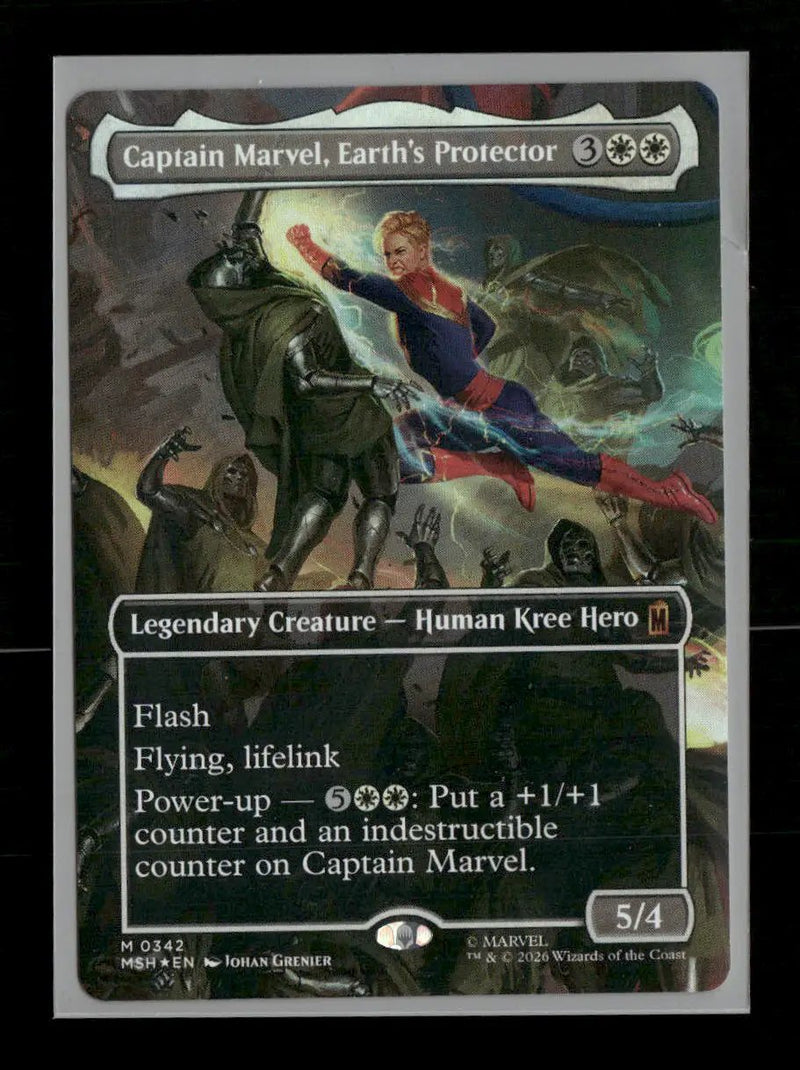 Marvel Super Heroes Captain Marvel, Earth's Protector (Borderless) (0342) #342