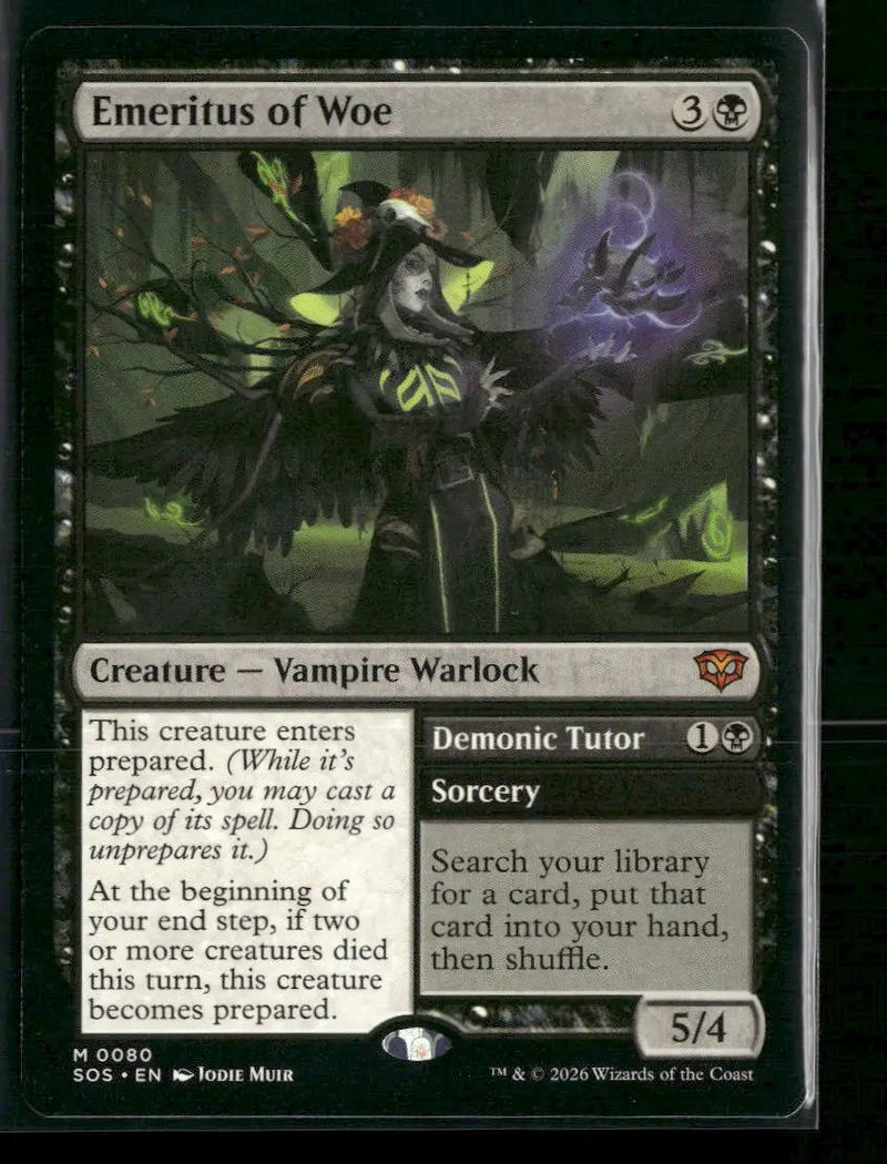 Secrets of Strixhaven Emeritus of Woe #80