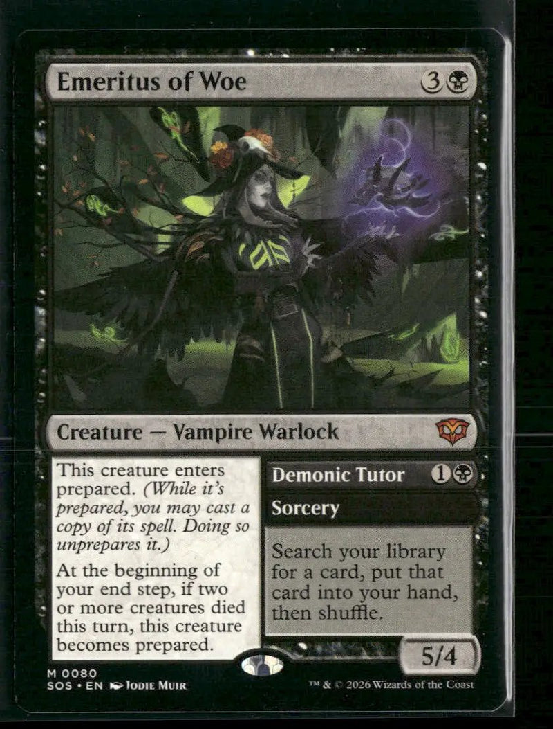 Secrets of Strixhaven Emeritus of Woe #80