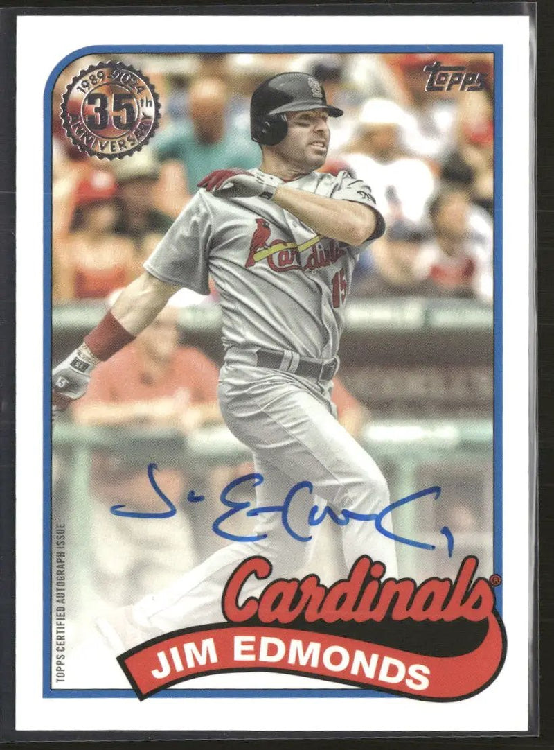 2024 Topps 1989 Baseball  Auto Jim Edmonds #89BA-JE