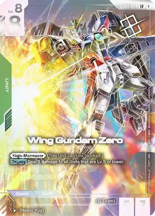 Wing Gundam Zero (Championship Winner Card 01) (GD01-024) - Gundam Promotional Cards Holofoil
