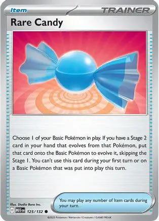 Rare Candy 125/132 - ME01 Mega Evolution Reverse Holofoil
